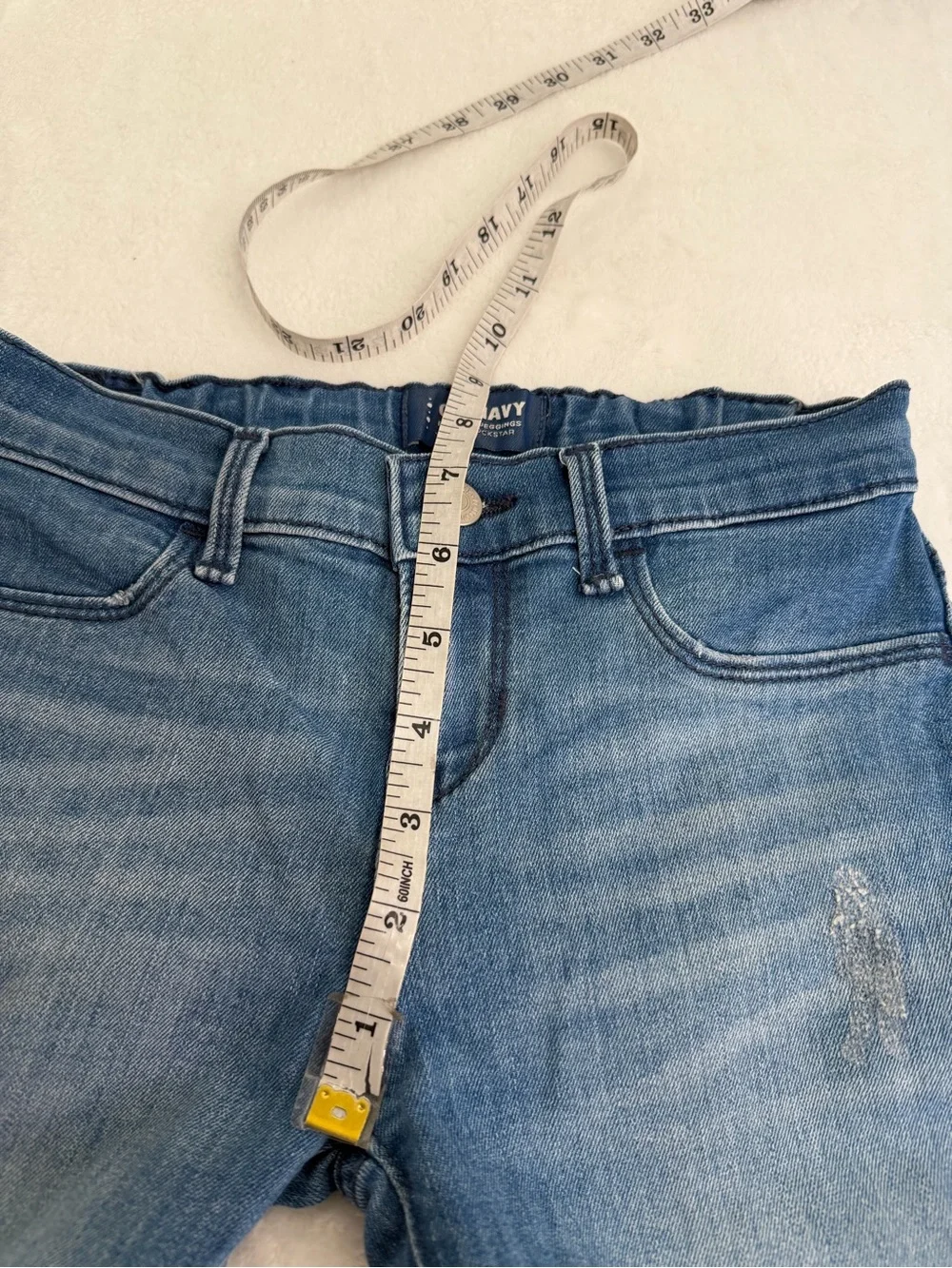 Old Navy Girl’s Blue Patch Slim Jeans Size 10 Regular